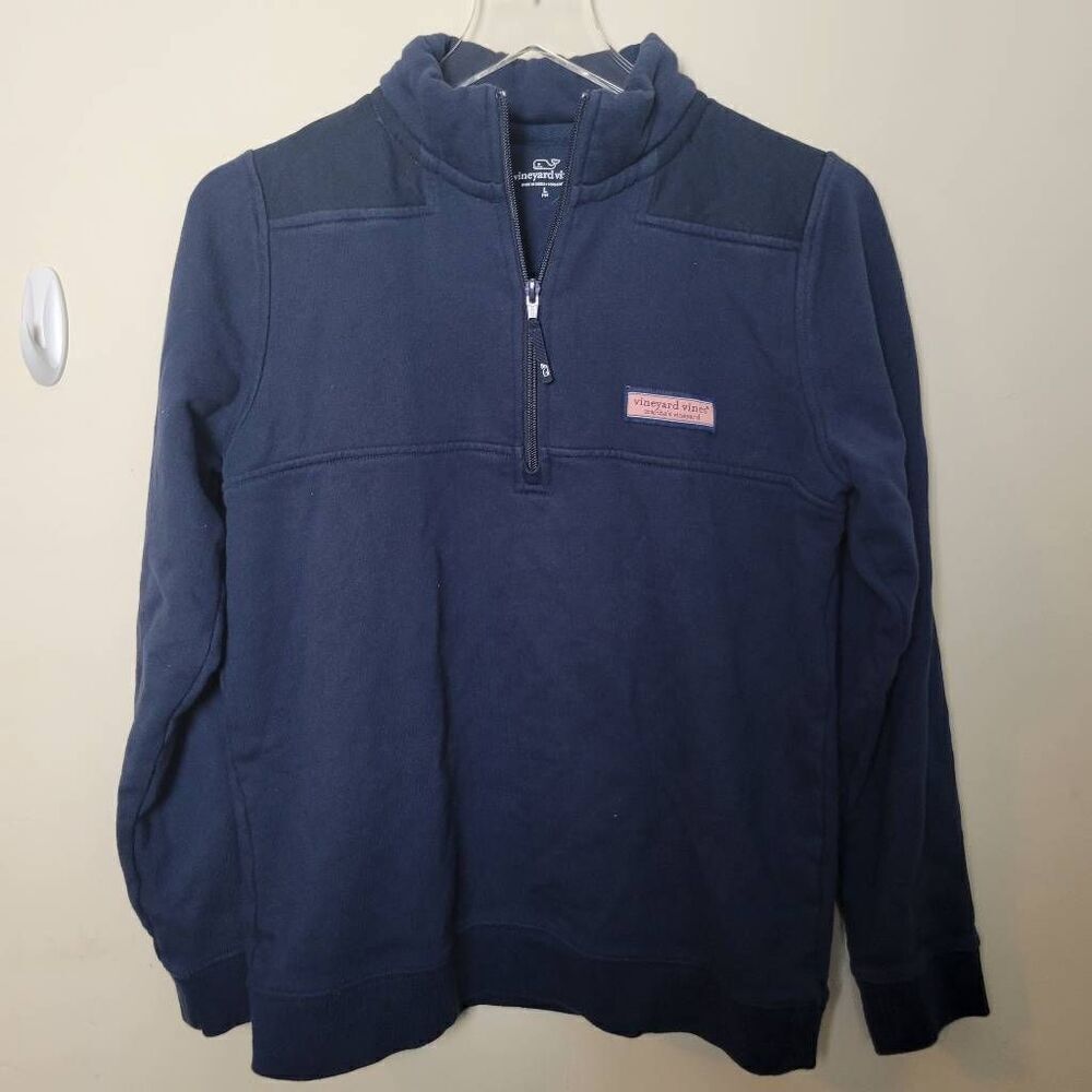 Vineyard Vines The Orginal Shep Navy Blue Pullover Sweater Youth Large 16